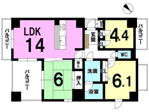 ローレルスクエア木津川台第1期 4番館