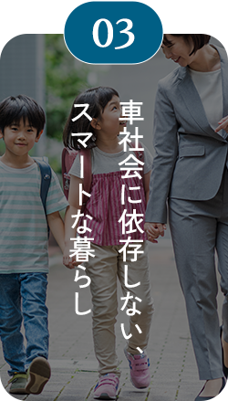 03 車社会に依存しない、スマートな暮らし