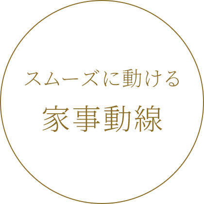 スムーズに動ける家事動線