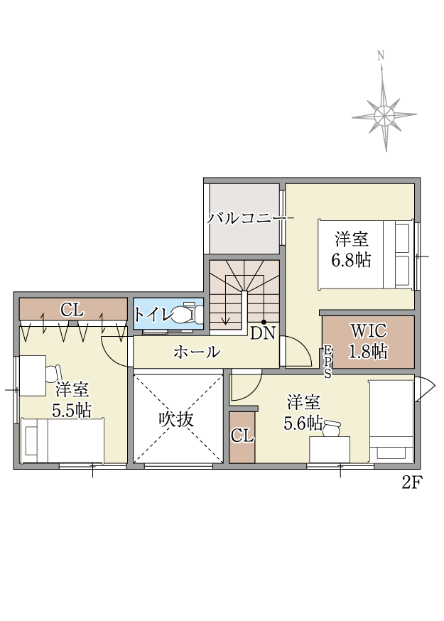 ココナラ北郡山Ⅲの間取り画像