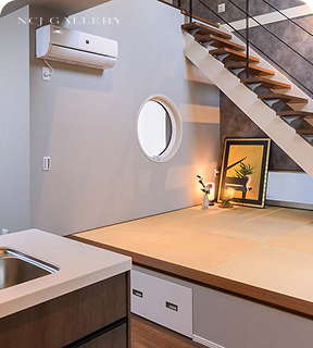 癒やしの吹き抜け タタミコーナー