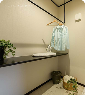 家事動線抜群の ランドリールームのある家