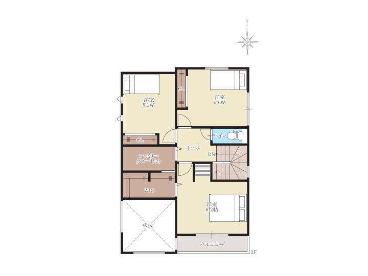 ハートフルビレッジ木津プレミアムの間取り画像
