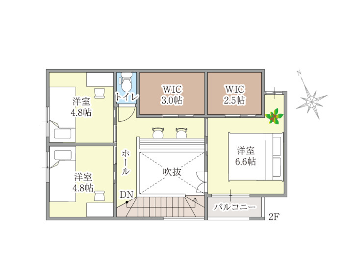 ココナラ香芝西真美の間取り画像