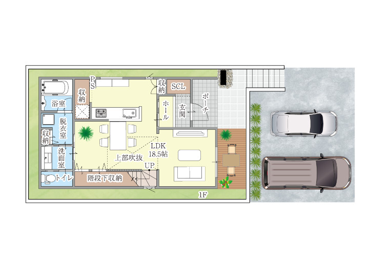 ココナラ香芝西真美の間取り画像
