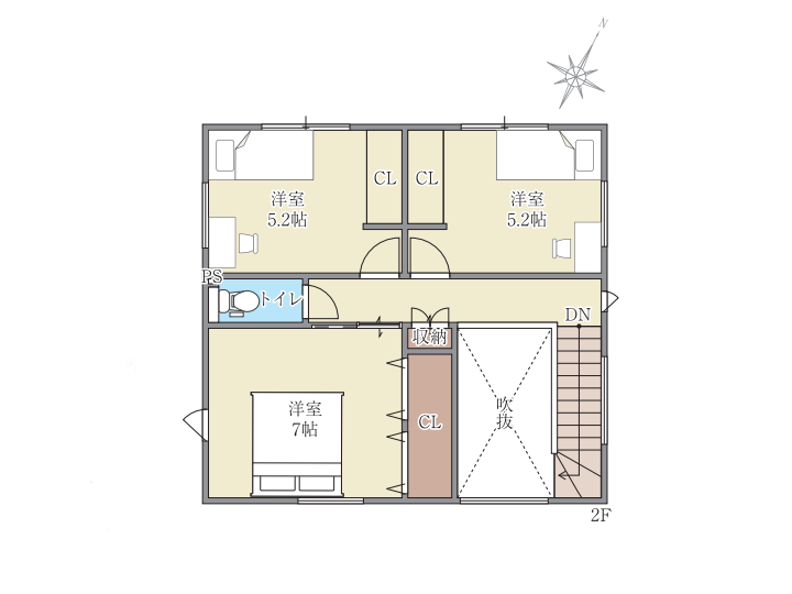 ココナラ生駒台南の間取り画像