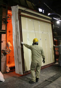 しっくい塗り炭化コルクWALL耐火試験