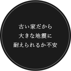 古い家だから大きな地震に耐えられるか不安
