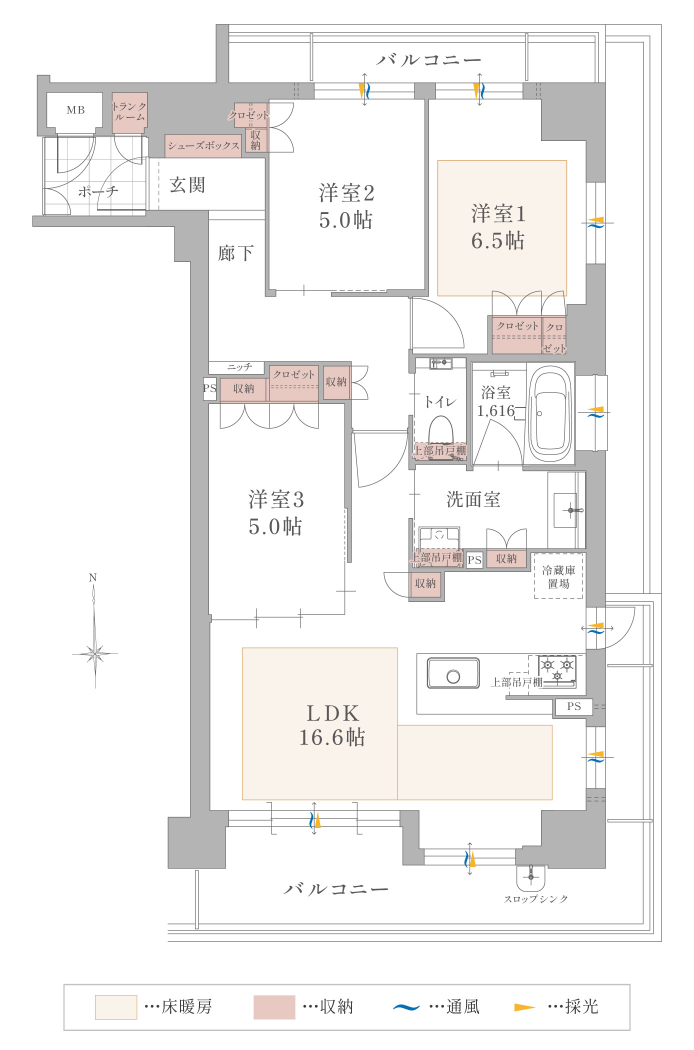 間取りD1タイプ詳細間取り図